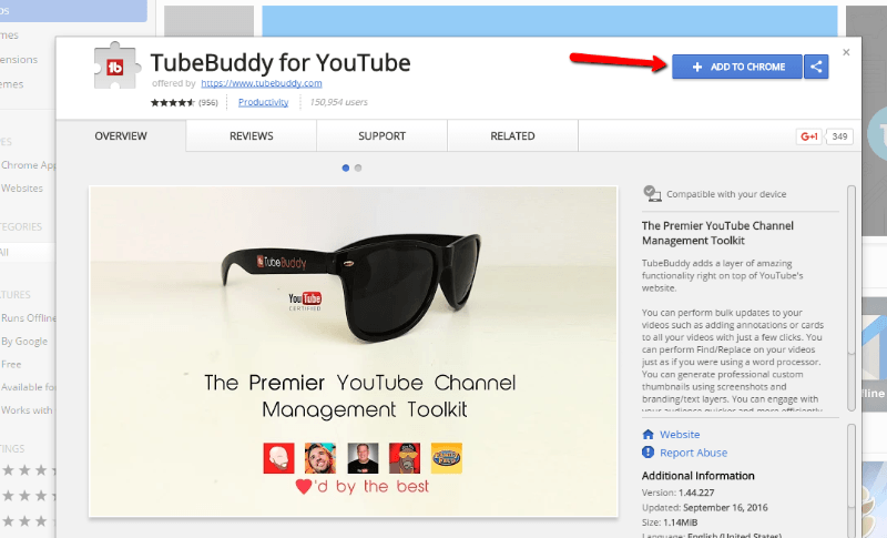 tubebuddy optimalkan youtube
